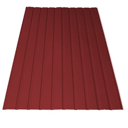 KTR T8 trapézlemez / Oldalfal / 1600mm hosszúság / 0.5mm vastagság / RAL 3009 - téglavörös