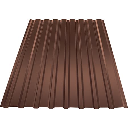 KTR T20 trapézlemez / Tető / 1600mm hosszúság / 0.45mm vastagság / RAL 8004 - rézbarna