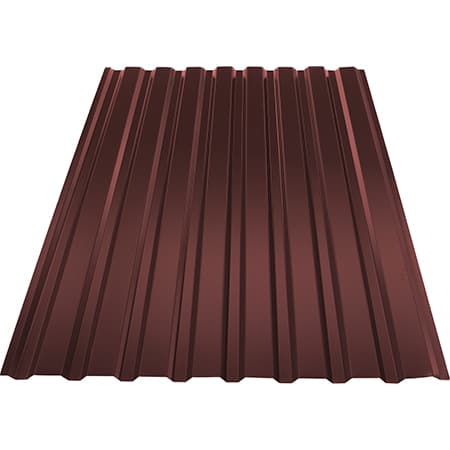 KTR T20 trapézlemez / Tető / 2100mm hosszúság / 0.5mm vastagság / RAL 3009 - téglavörös