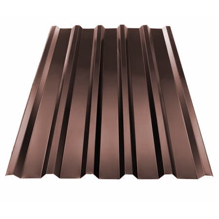 KTR T35 trapézlemez / Tető / 2100mm hosszúság / 0.5mm vastagság / RAL 8017 matt - csokibarna / antikondenzált filc bevonattal