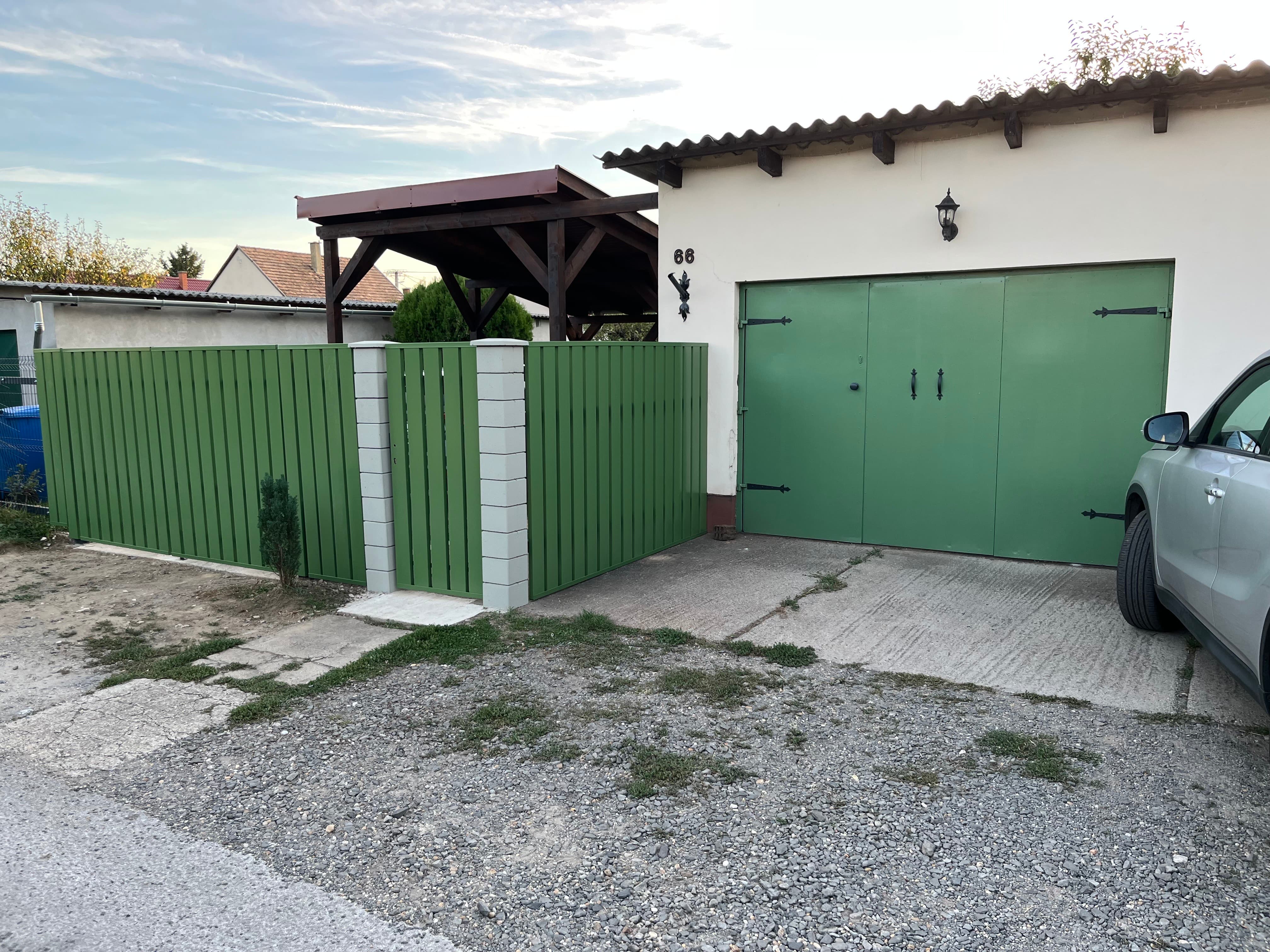 RAL 6011 Kerítéselem zárt profil